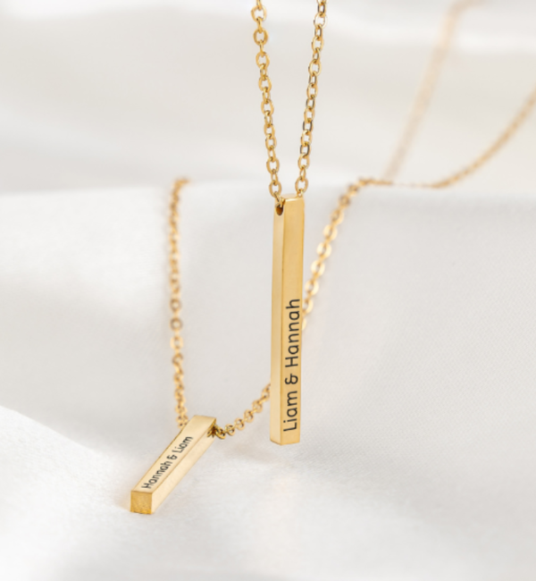 KAYA sieraden Mother Daughter necklace ‘Elegant Bar’