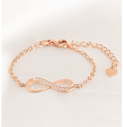 KAYA sieraden Kinder armband Infinity Crystal I Rose