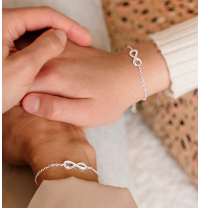 KAYA sieraden Armbanden Set 'Infinity Crystal'