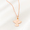 KAYA sieraden Communion Necklace 'Angel' with Engraving - Rose Gold Plated