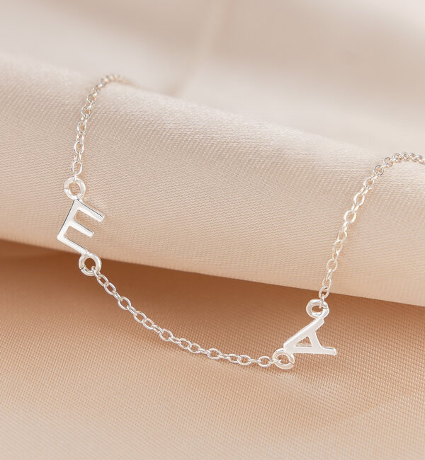 KAYA sieraden Letter ketting I 2 schuine letters