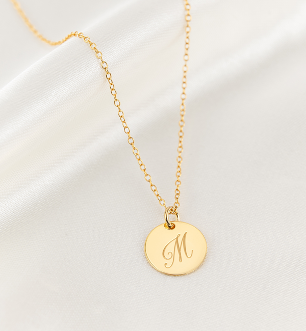 KAYA sieraden Letter Ketting 'Sierlijke Initiaal'