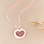 Gegraveerde sieraden Fingerprint Necklace 'Heart'