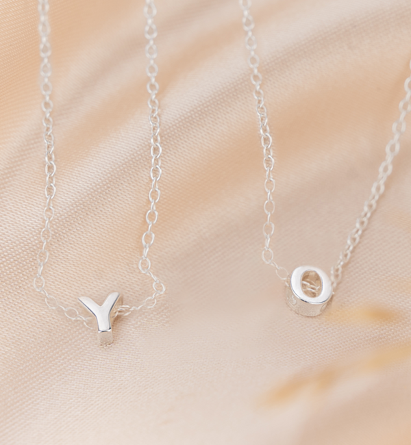 KAYA sieraden Necklace with birth stones 'two hearts'         - Copy - Copy - Copy