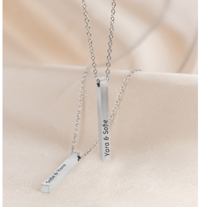 KAYA sieraden Friendship necklace set ‘Elegant Bar’