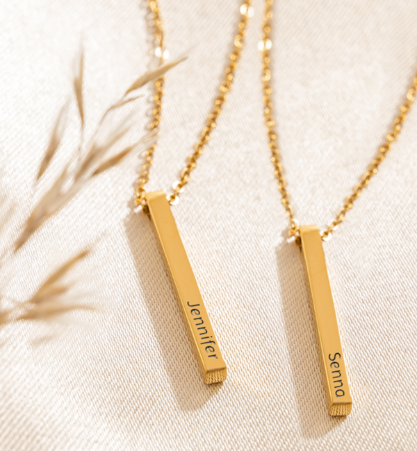 KAYA sieraden Friendship necklace set ‘Elegant Bar’