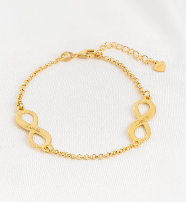 Sieraden Bracelet ‘Infinity’ 2 Names
