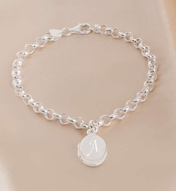KAYA sieraden Jasseron bracelet ‘Oval Locket’ with engraving