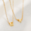KAYA sieraden Necklace with birth stones 'two hearts'         - Copy - Copy - Copy