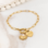 KAYA sieraden Link bracelet with Round Lock 'Festival Pearl' - Create your own | Stainless Steel