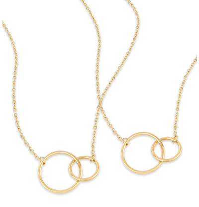 KAYA sieraden Mother Daughter Necklaces Connected | Set of 2