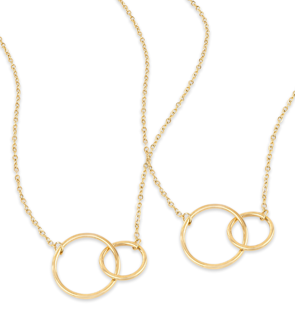 KAYA sieraden Mother Daughter Necklaces Connected | Set of 2
