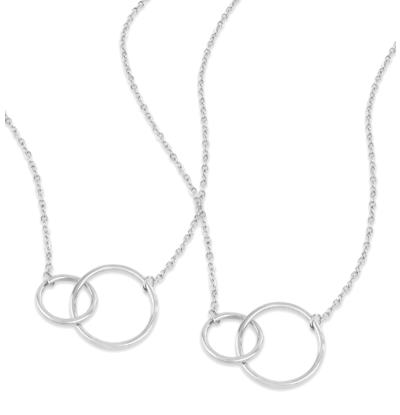 KAYA sieraden Zusjes kettingen Connected I Set van 2