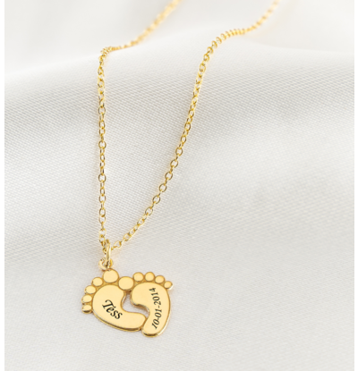 KAYA sieraden Ketting 'Babyvoetjes'