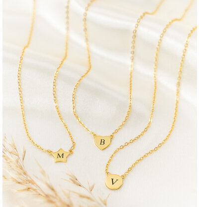 KAYA sieraden Necklace with Letter 'Shapes'