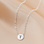 KAYA sieraden Letter chain 'Shapes' with Initial