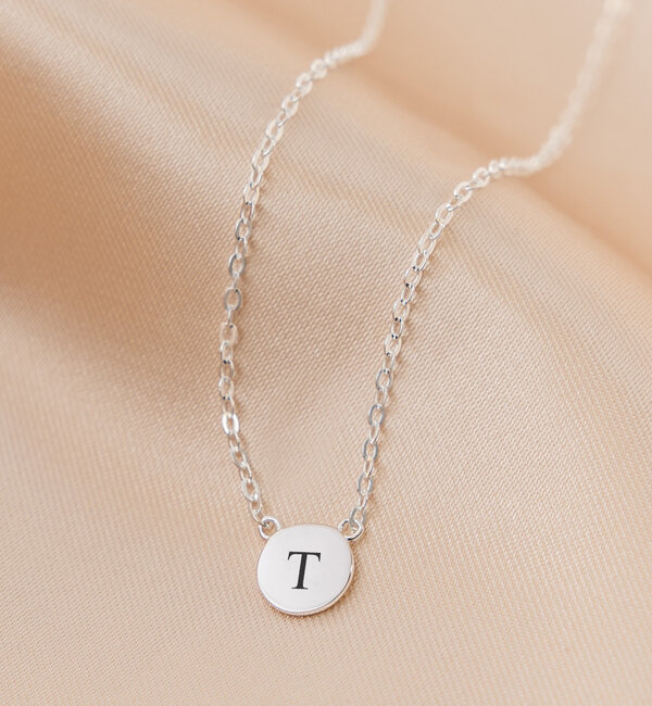KAYA sieraden Letter chain 'Shapes' with Initial