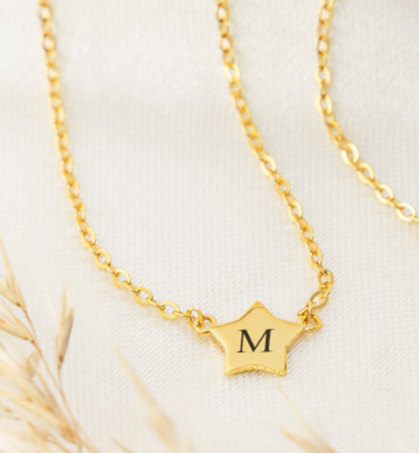 KAYA sieraden Necklace with initial ‘Little Star’