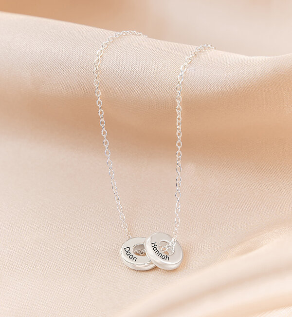 KAYA sieraden Donut necklace | 2 names