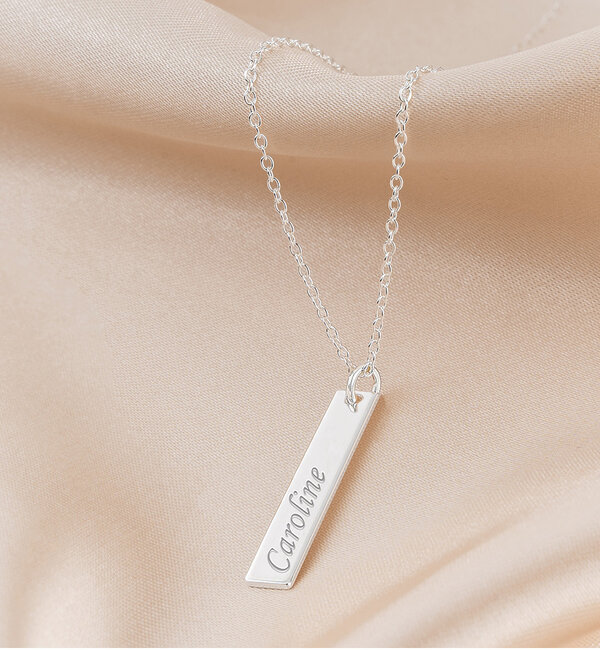 KAYA sieraden Necklace with Name 'Flat Bar'