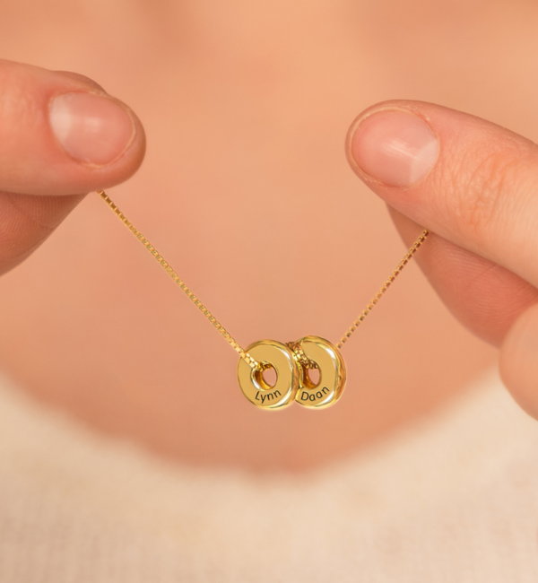 KAYA sieraden Donut necklace | 2 names