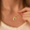 Gegraveerde sieraden Fingerprint Necklace 'Oval'