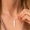 KAYA sieraden Ketting met Naam 'Flat Bar'