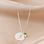 KAYA sieraden Birthstone Necklace Initial