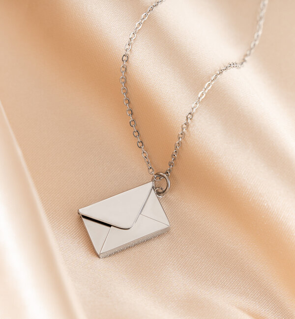 KAYA sieraden Necklace with Children's Drawing 'Letter' | Stainless steel
