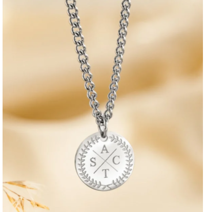 KAYA sieraden Ketting met Initialen 'Olivia' | Stainless Steel