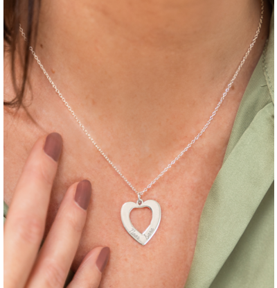 KAYA sieraden Silver Necklace 'Forever by my Side' with Pearl