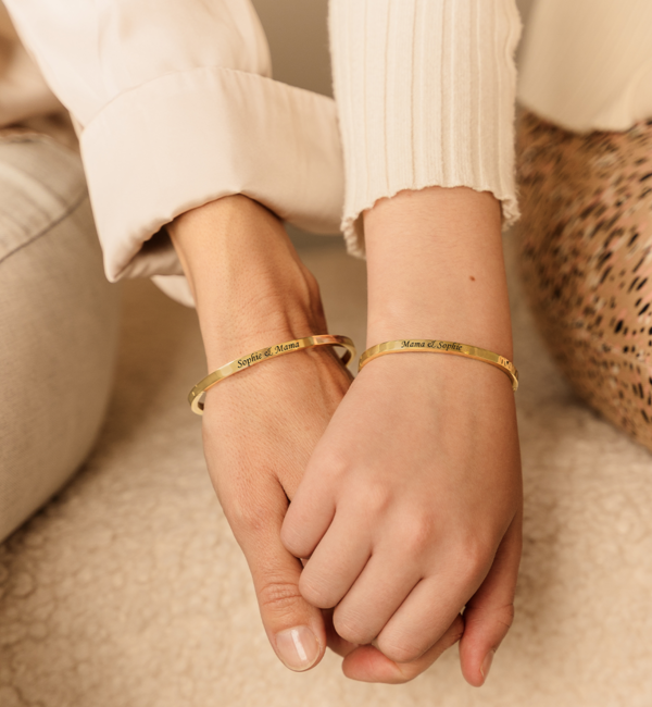 KAYA sieraden Engravable Mother & Daughter Bracelets 'Classic'
