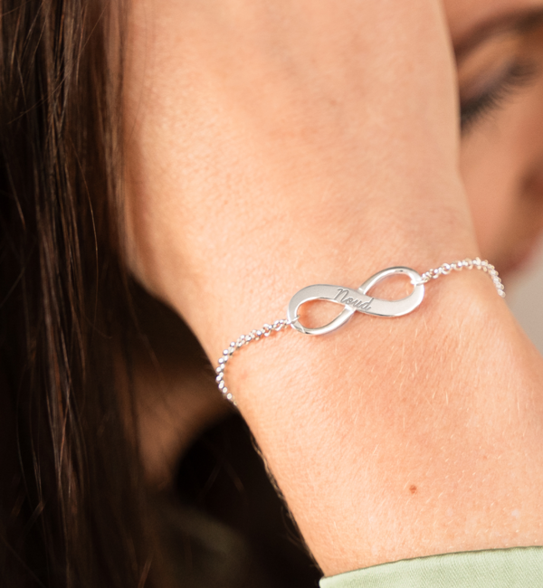 KAYA sieraden Set Armbanden 'Infinity' met Gravure