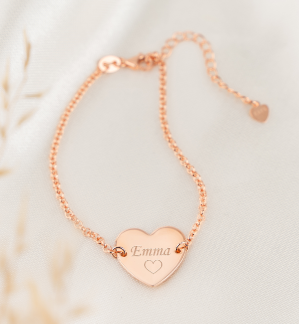 KAYA sieraden Personalized Children’s Bracelet ‘Sweetheart’ | Rose