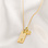 KAYA sieraden Necklace with Name 'Medium Flat Bar'