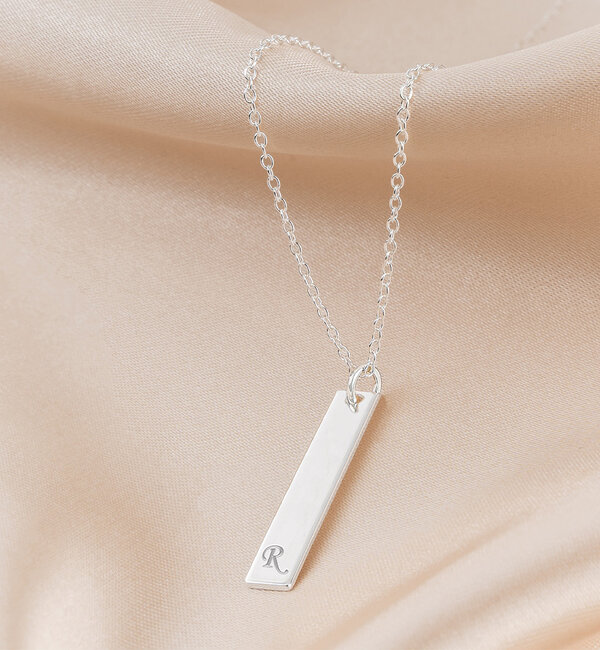 KAYA sieraden Necklace with Name 'Flat Bar'