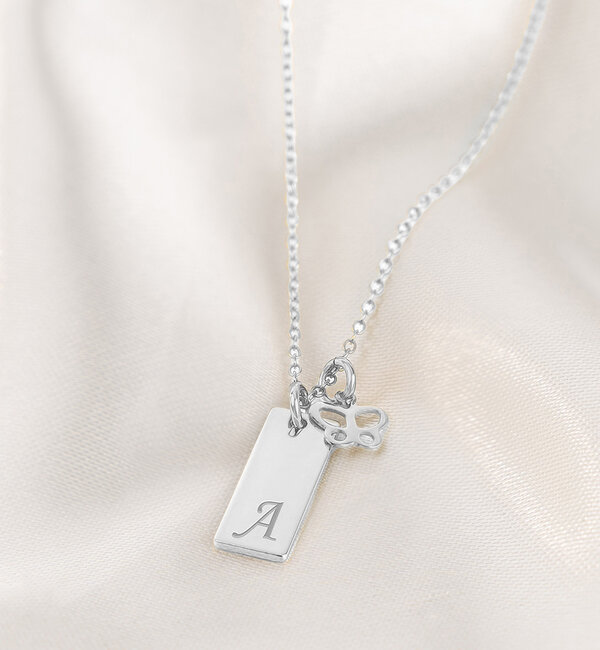 KAYA sieraden Necklace Medium Bar | With extra charm