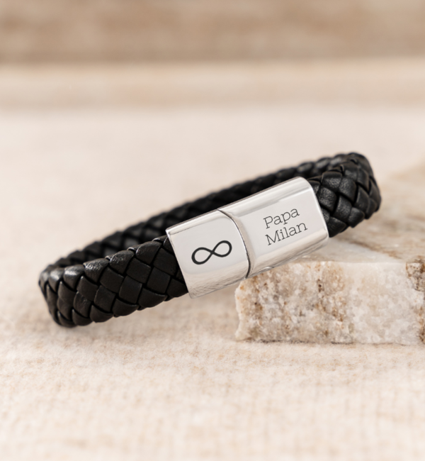 KAYA sieraden Father & Son Bracelets with Engraving