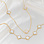 KAYA sieraden Bracelet & necklace clover set | Mother of Pearl