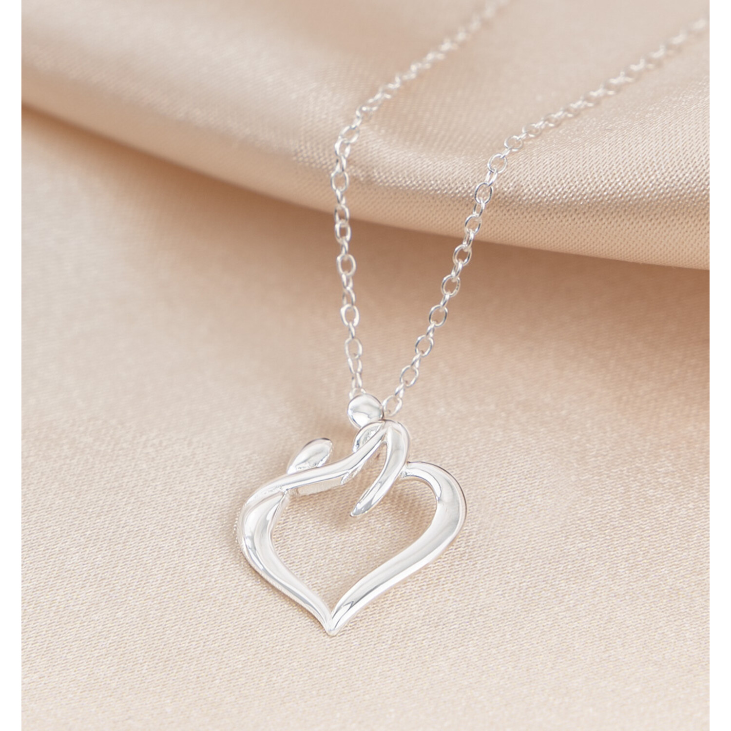 Gepersonaliseerde zilveren naamketting met ster- en hartgravure, geboortesieraad, cadeau voor moeder, oma en familie, 925 sterling zilveren ketting voor vrouwen. - België