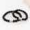 KAYA sieraden Bracelets Set Dad & Son with Black Onyx Beads