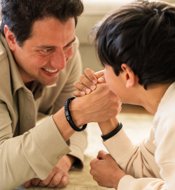KAYA sieraden Vader & Zoon Armbanden Set I Zwart