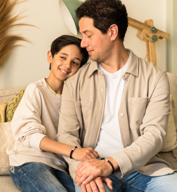 KAYA sieraden Vader met 2 zonen | 3 generatie Armbanden met Initialen