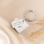 KAYA sieraden Geslaagd Sleutelhanger 'Brief' met Naam gravure