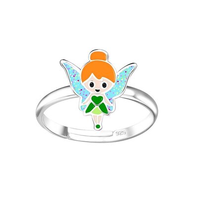 KAYA sieraden Silver children’s ring ‘Fairy’ with glitter