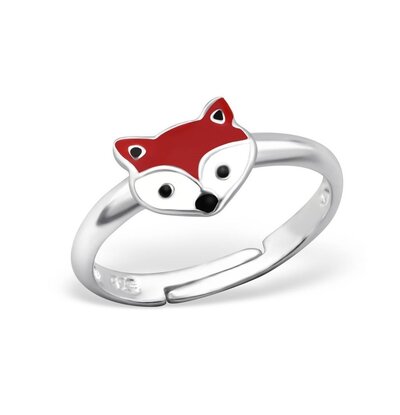 KAYA sieraden Silver children’s ring ‘Red Fox’