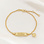 KAYA sieraden Personalized Bracelet ‘Classic Bar’ with Charm