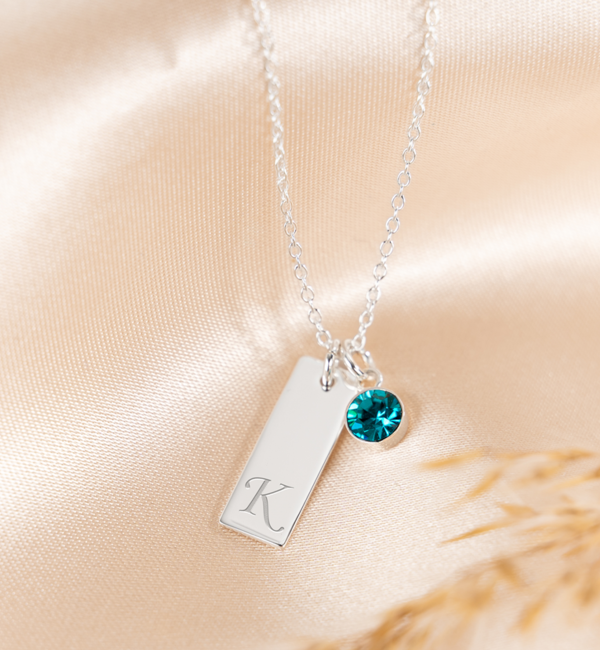 KAYA sieraden Necklace ‘Bar & Birthstone’