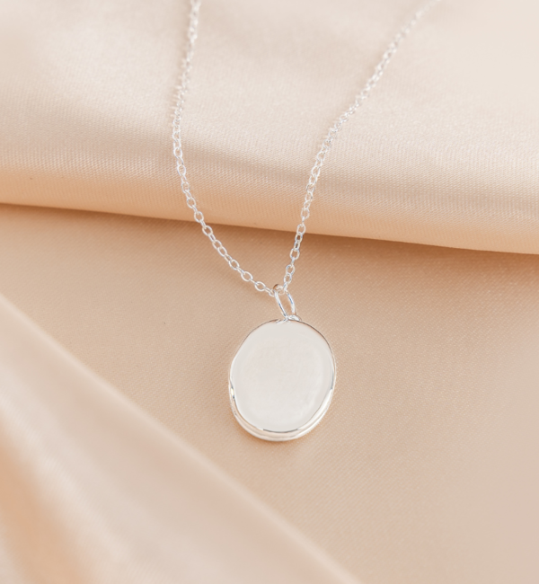 Gegraveerde sieraden Necklace with Photo ‘Oval Locket’