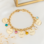 KAYA sieraden Bedelarmband met 5 Naambedels en Geboortestenen